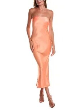 Fate  strapless maxi Slip Dress